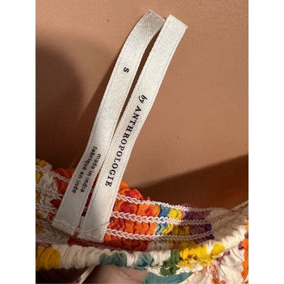 Beautiful women Anthropologie Floral Spaghetti Strap Top size small Great condit - Picture 5 of 7